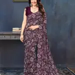  Chanderi silk saree with separate blouse