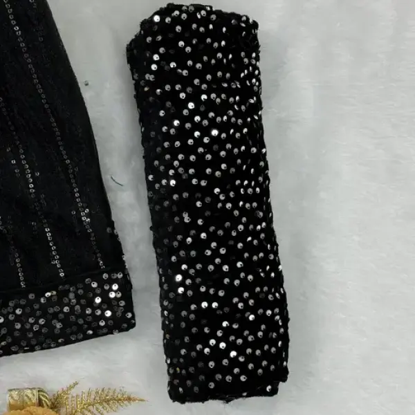 UNIQUE DESIGN SEQUINS WORK SAREE