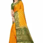 Women's cotton silk multicolour Saree