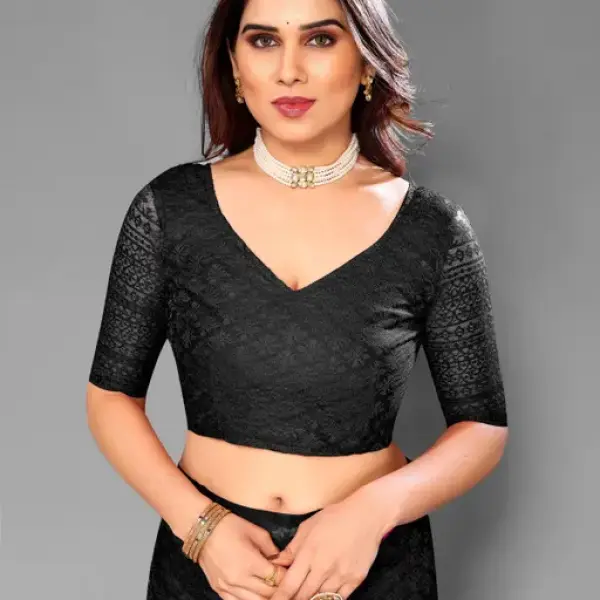  Designer Net Saree