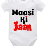 Maasi Ki Jaan Printed Cotton Half Sleeve Romper For Cute Baby Girl & Boy