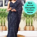  Pack of-2 New Arrival Latest Georgette Printed Saree