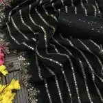 Z-Black Designer Party Wear georgette sequence work saree