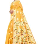  BROYAAR SHOP Jamdani Designer Cotton Blend Silk Saree