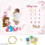 Baby Monthly Milestone Blanket | 1 to 12 Months |