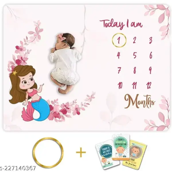 Baby Monthly Milestone Blanket | 1 to 12 Months |