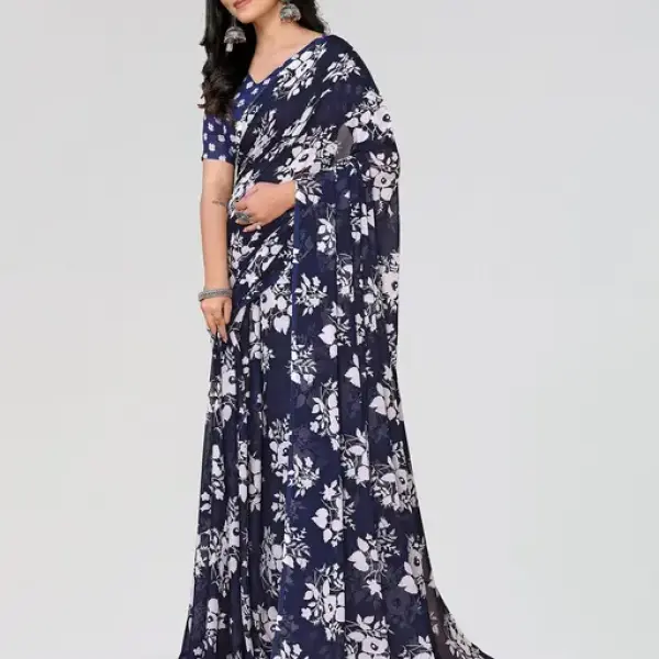  Daily Wear - Printed - Georgette Saree