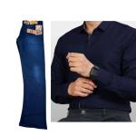 JEANS WITH FORMAL SHIRT COMBO