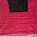 Georgette Pink Tassels and Latkans Saree