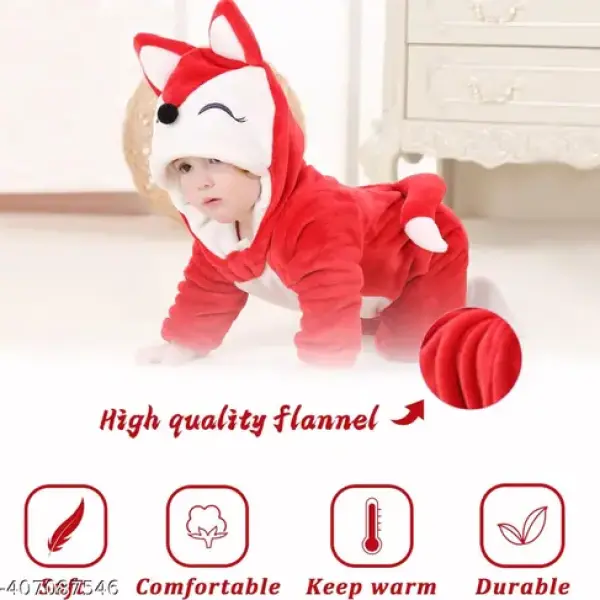 Kids romper jumpsuit panda style onesie diaper changing technique for baby boys and baby girls Red