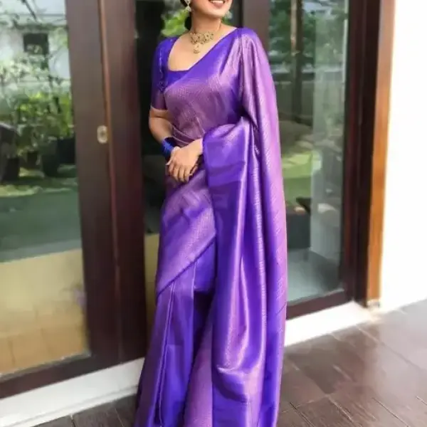 Keshvi Fashion Banarasi Silk Woven Design Saree