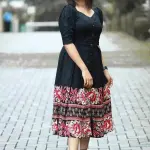 Rayon Printed Western dress