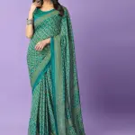  Printed Daily Wear Georgette Saree