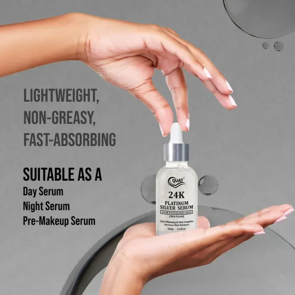 QUAT 24K Platinum Silver Nicotinamide Liquid Skin Serum  (30 ml)