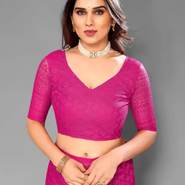  Designer Net Saree