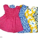 girl cotton frock jhabla printed dresses combo pack of 4