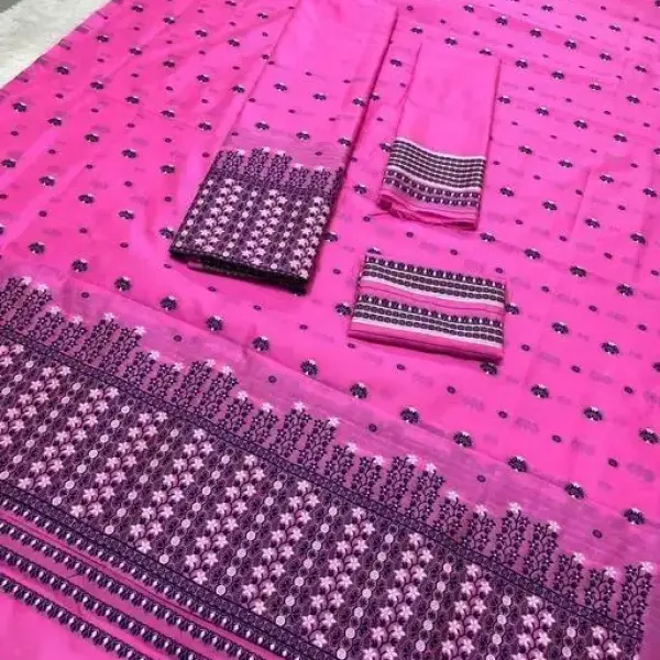  Poly Silk Mekhela Chador