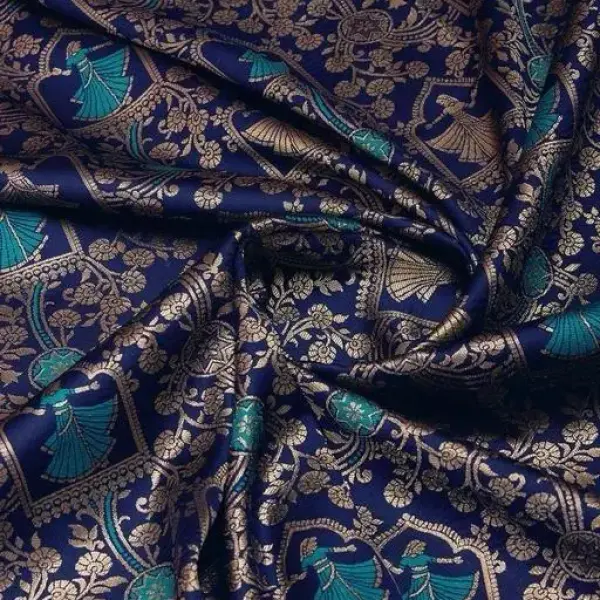  Seagreen Rich Banarasi Saree