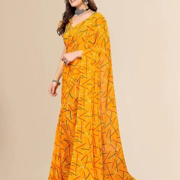 Festive Wear Printed Georgette Saree