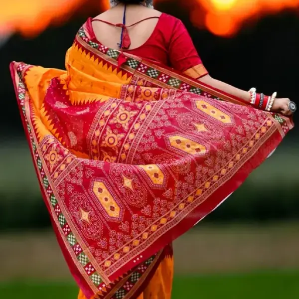  New Original Pure Cotton Pasapalli Saree