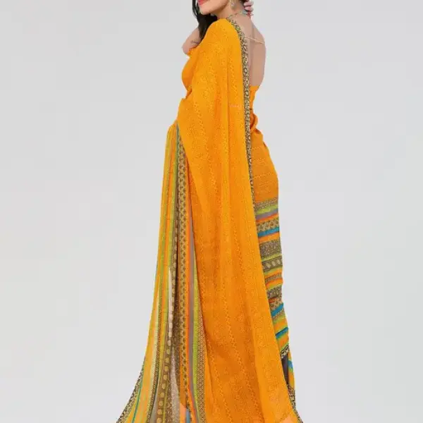  Daily Wear - Printed - Georgette Saree