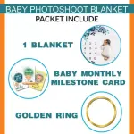 Baby Monthly Milestone Blanket | 1 to 12 Months