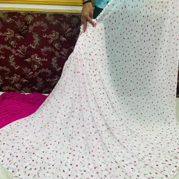  Balaji's Fancy Georgette Printed saree