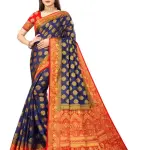 BANARASI SILK SAREE WITH DIAMOND WORK