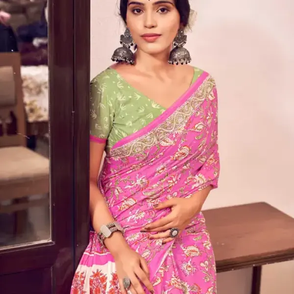 Printed Cotton Saree