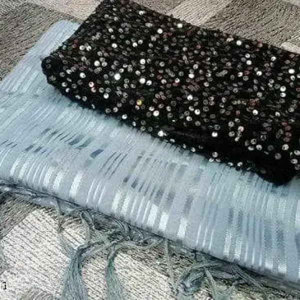  Soft Georgette Tassels & Latkans Saree