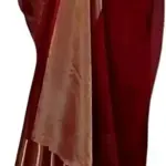 Plain chiffon saree