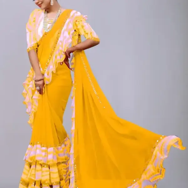 Printed Georgette Saree