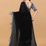 Women's ruffle saree
