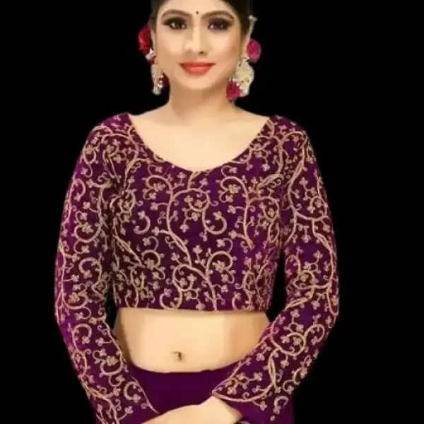 Fashion Velvet Silk Saree