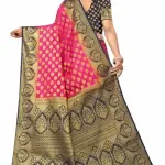 Women's cotton silk multicolour Saree