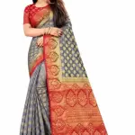 Women's cotton silk multicolour Saree