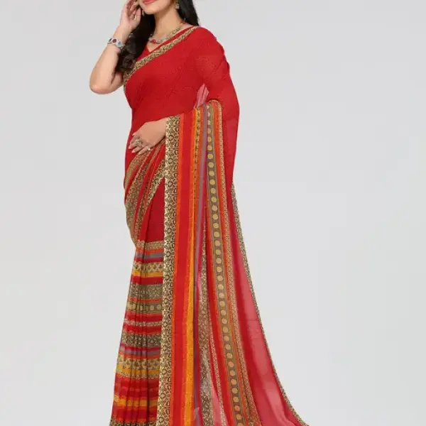  Daily Wear - Printed - Georgette Saree