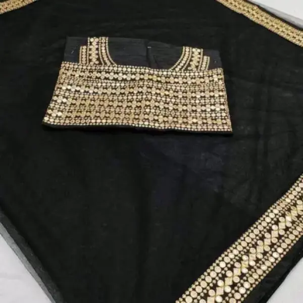 Women's FANCY MIRROR Saree