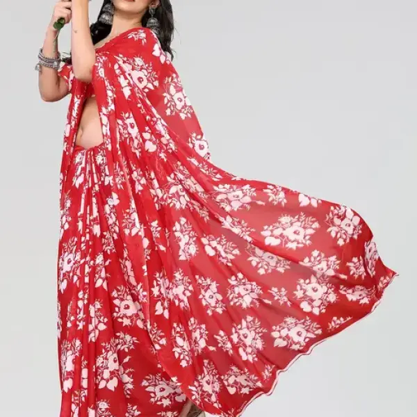  Daily Wear - Printed - Georgette Saree