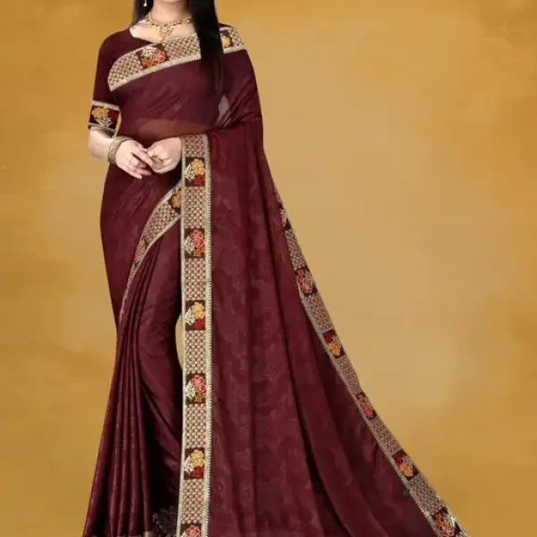  JAY AMBEY FABRICS NEW PARTY WEAR DESIGNER SAREE