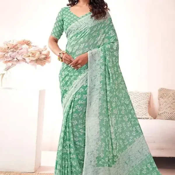  New Arrival Latest Georgette Printed Saree