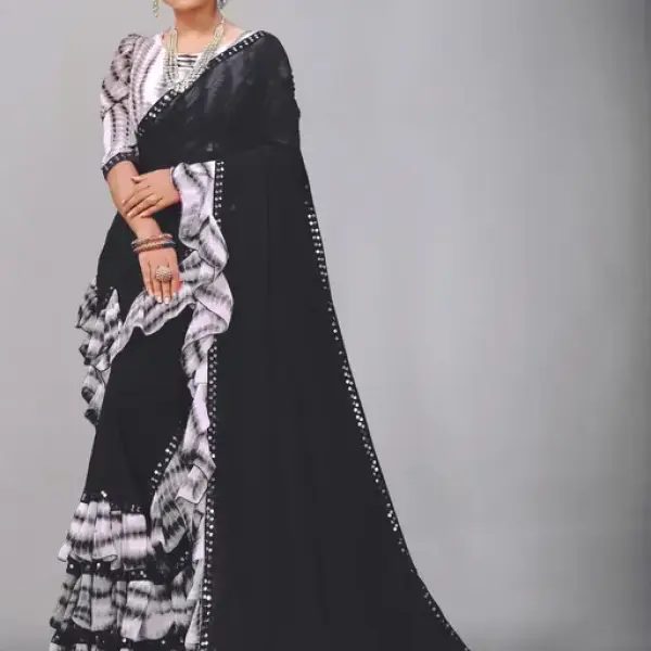 Printed Georgette Saree