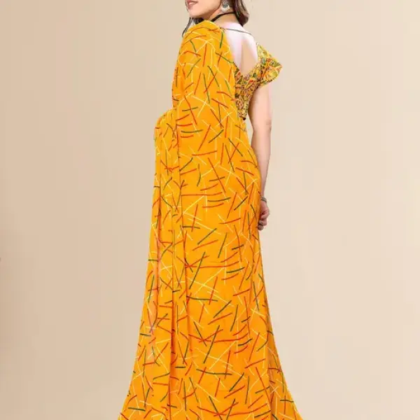 Festive Wear Printed Georgette Saree
