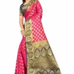 Women's cotton silk multicolour Saree