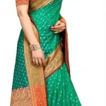  Banarasi Banarasi Silk Green Jacquard Saree