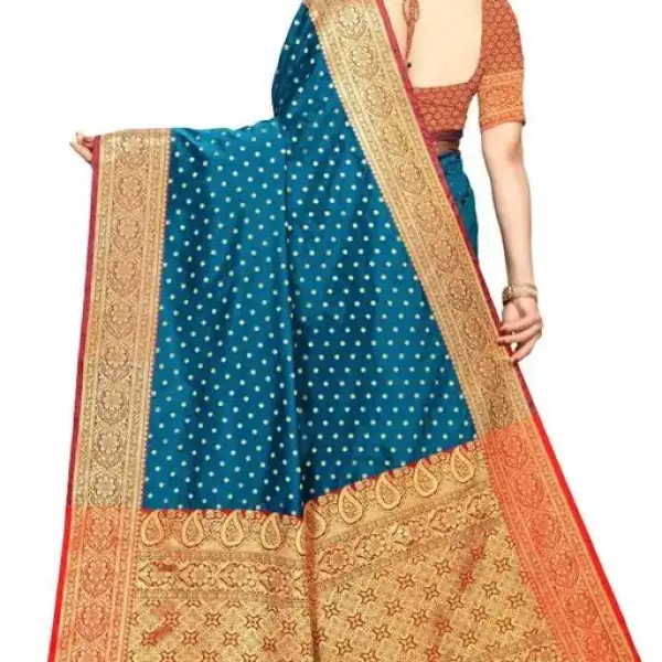  Banarasi Banarasi Silk Green Jacquard Saree