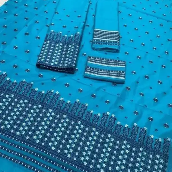 Poly Silk Mekhela Chador