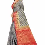 Women's cotton silk multicolour Saree