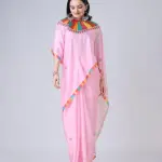 Women's satin silk Digital print saree
