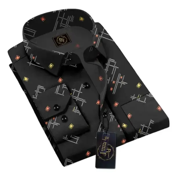 Vellical Classic Printed Shirt For Mans Wear